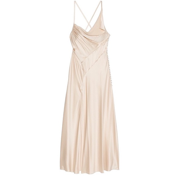 Limited Edition Atelier Victoria's Secret X Altuzarra Satin Bias-Cut Dress Beige - Picture 1 of 6